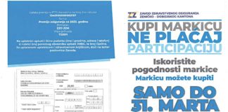 Markice po cijeni od 20 KM mogu se uplatiti do 31. marta