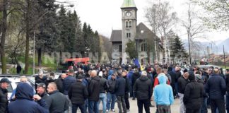 Rudari u jednosatnom štrajku upozorenja