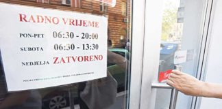 Bez jedinstvenog stava o zabrani rada prodajnih objekata nedjeljom