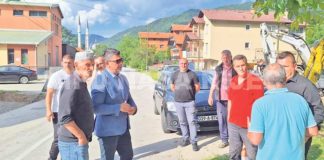 Šabani i Kapković posjetili gradilište na regionalnoj cesti u Nemili