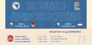 Utakmice u Zenici, treninzi na Ilidži