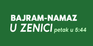 Bajram-namaz u Zenici u petak u 5:44