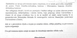 Zašto je Rektorat postao glasnogovornik bivšeg rektora?
