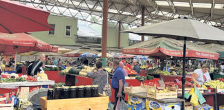Pijaca u bojama sezonskog voća i povrća