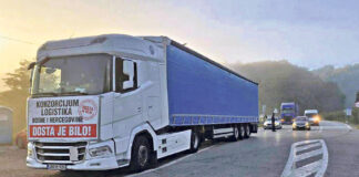 Protest autoprevoznika u Bosni i Hercegovini