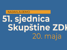 U srijedu 51. sjednica Skupštine ZDK